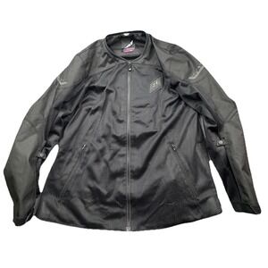 Fly Racing Flux Air Mesh Namdinh Womens 3X Padded Motorcycle Riding Black Jacket